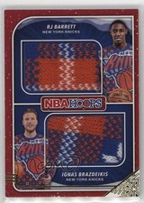 2019-20 Panini NBA Hoops Rookie Sweaters Dual RJ Barrett Ignas Brazdeikis 6kv