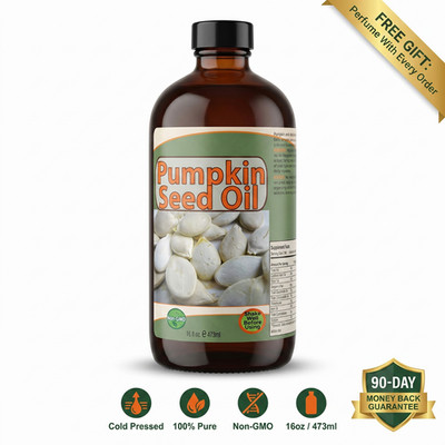 PUMPKIN SEED OIL - Pure Cold Pressed, Bladder & Heart Health Hair Growth - 16oz
