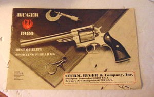 RUGER, 1980 BOOKLET-STURM, RUGER & CO..USA-SPORTING FIREARMS