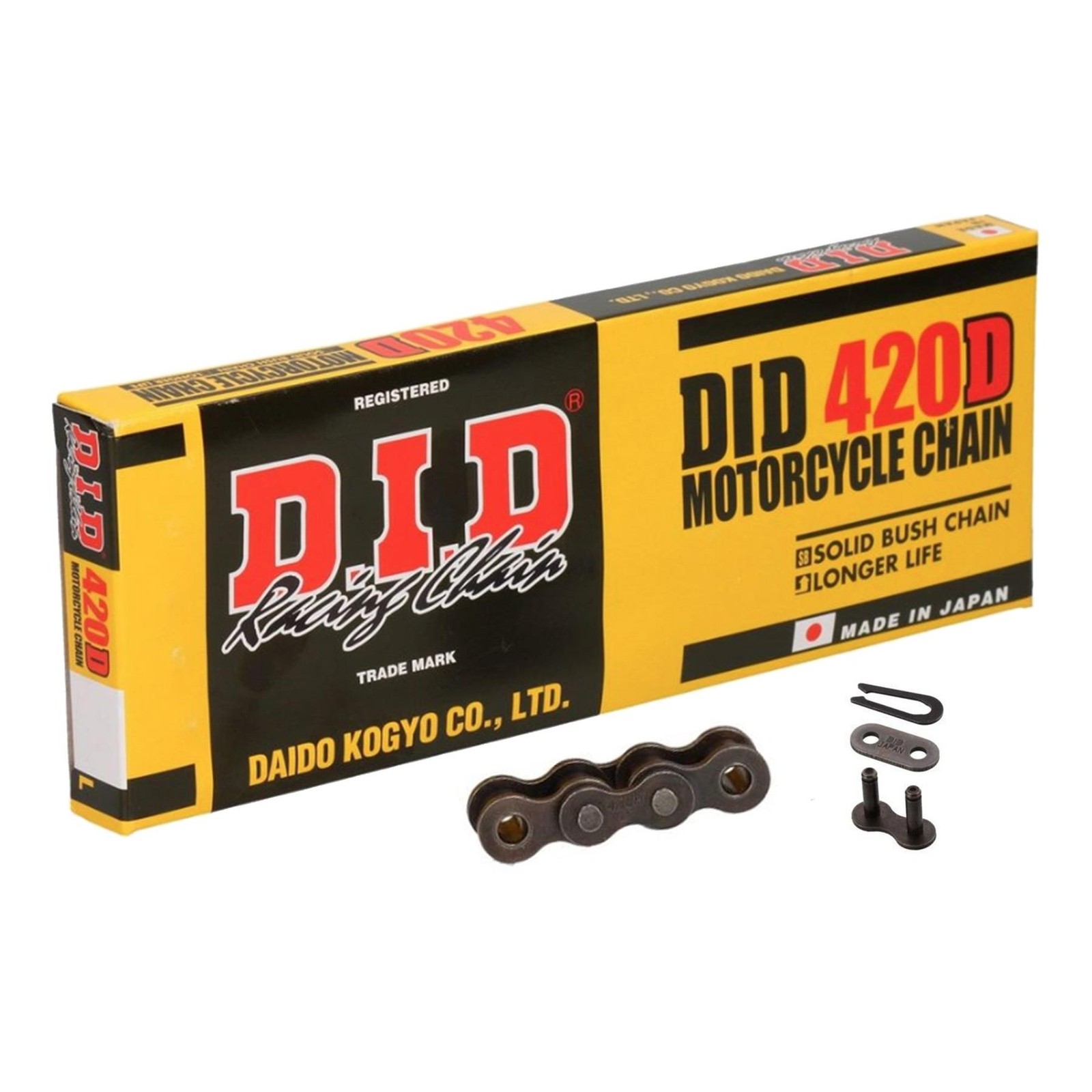 DID Longer Life 420D 104 Links Bike Chain Steel
