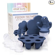 Little Twig Silicone Baby Fruit Feeder Set with Tray
