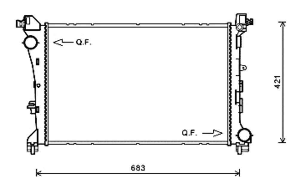 RADIATORE per FIAT 500L