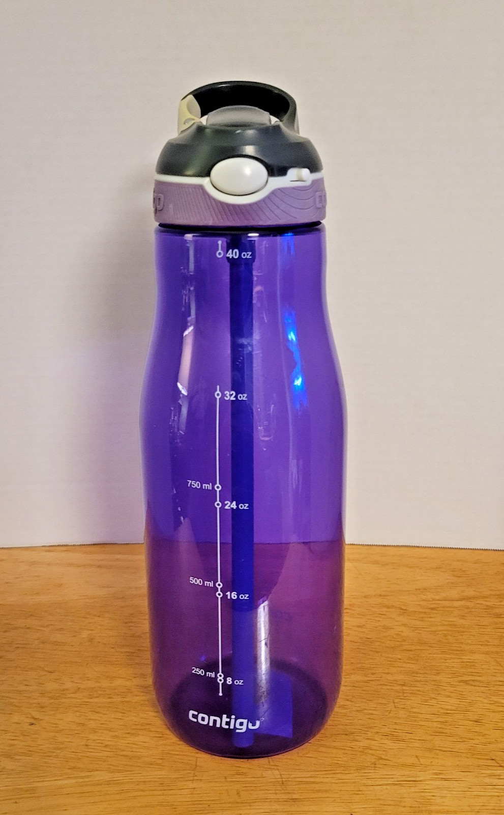 40oz. Ashland Clippable Lid Purple Plastic