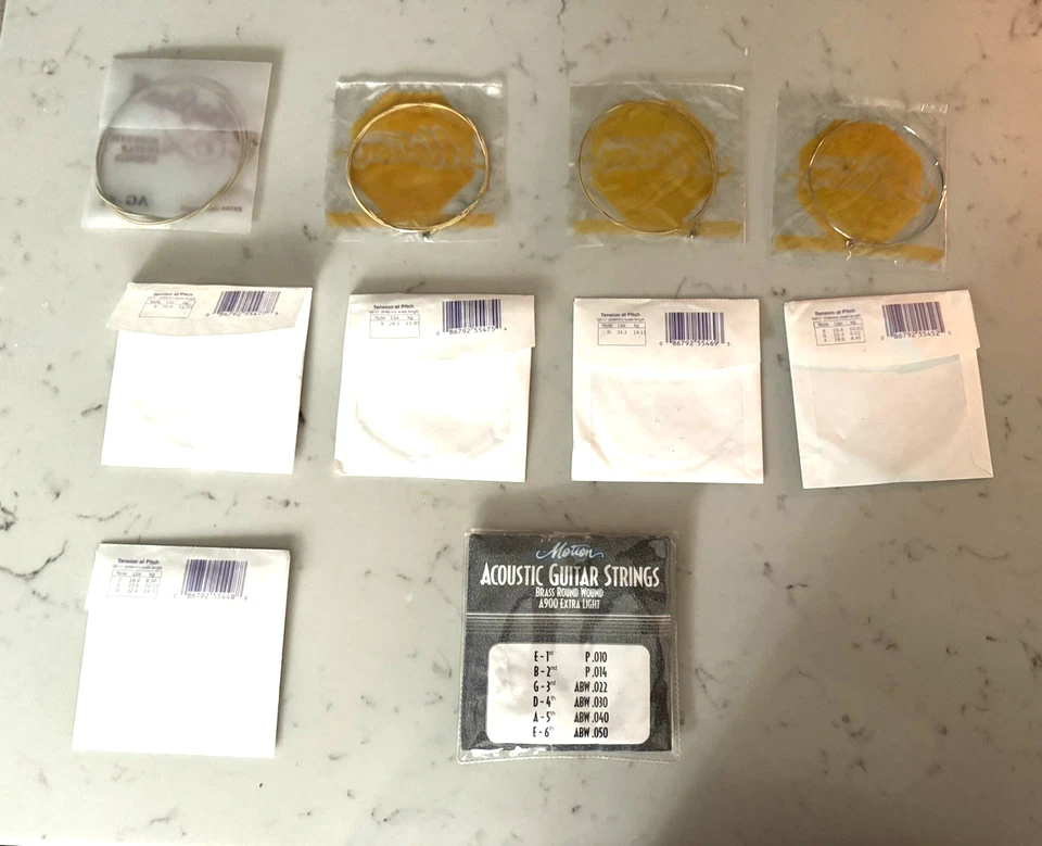 Lote de cuerdas de guitarra ~ Yamaha, Motion, Aria Pro II ~ todas son nuevas Foto 3 de 4