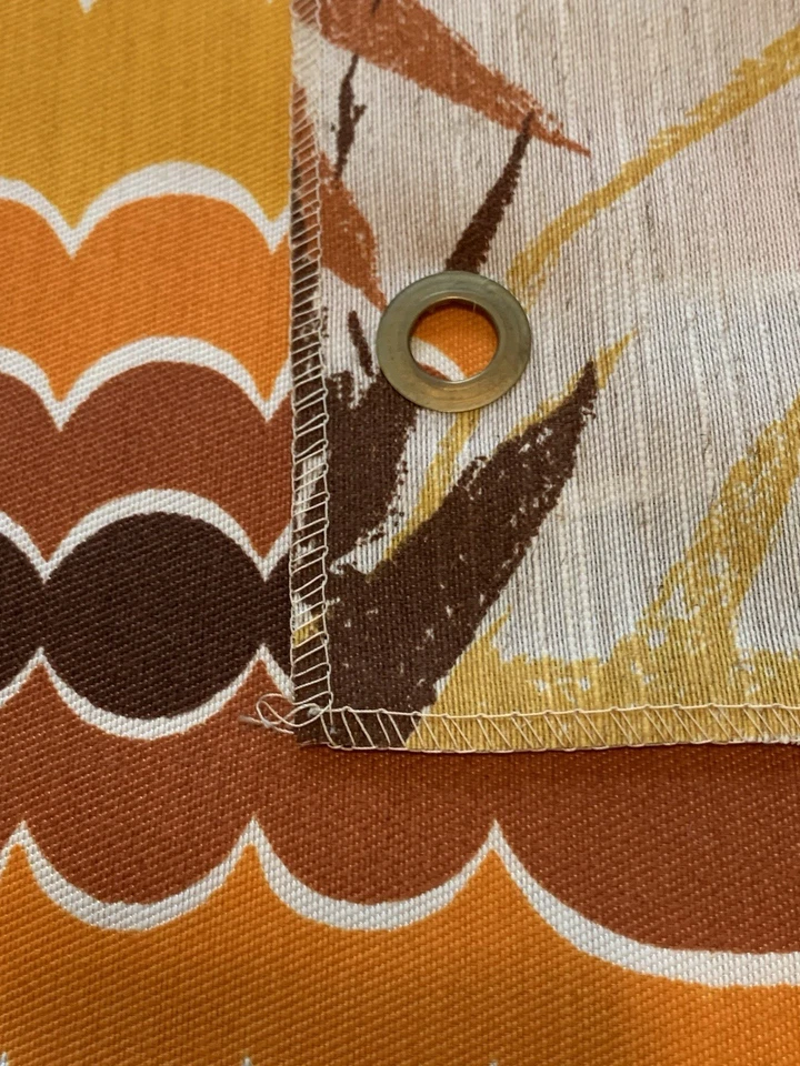 Muestras de tela de diseñador MCM de colección 17-1/2 X 21-1/2 lino modacrílico floral abstracto Foto 2 de 4