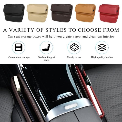 Car Gap Filler, Waterproof Leather Auto Front Seat Gap Filler with Charging C... - Picture 6 of 6