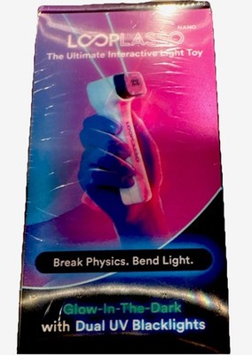 Loop Lasso Nano Interactive Light Toy Glow-In-The-Dark Dual UV Blacklights USB-C