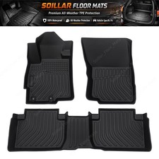 1st 2nd Row Tpe Floor Mats Liners Fits Mitsubishi Eclipse Cross 2018-2024 New