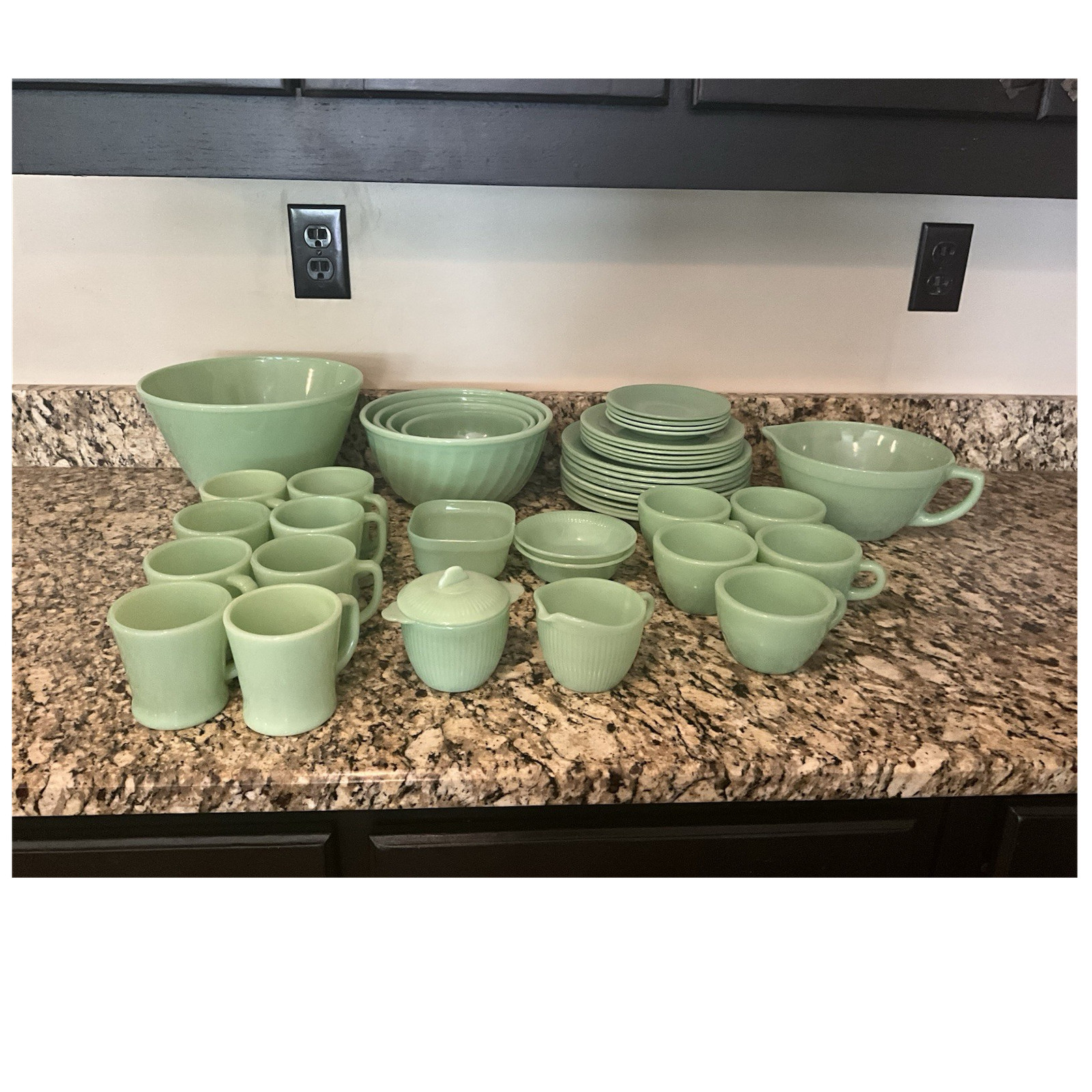 Real Jadeite  Fire King 43 piece collection