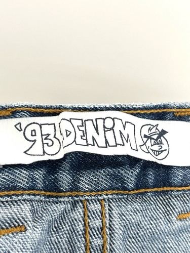 Polar Skate Co '93 Denim Baggy Jeans Men's 34x34 Blue Denim Skater Distressed - Picture 8 of 11
