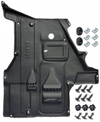 UNTERFAHRSCHUTZ MOTORSCHUTZ + EINBAUSATZ CLIPS BMW 5 E39 1995-2004