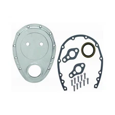 RPC Timing Cover R6040; Polished Aluminum 1pc w/gaskets, bolts for SBC