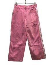 PLATEAU STUDIO Side line dirty pants pink Pla25ssp09
