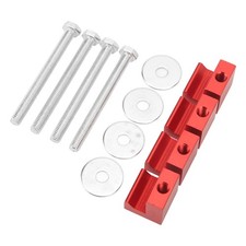 Red 4PCS Pickup Truck Tool Box Tie Down J Hooks Mounting Kit Aluminium Stainless