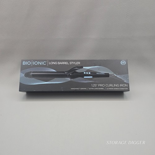 2024 Bio Ionic Long Barrel Nanoionic Ceramic 1.25" Pro Curling Iron Styler - Picture 11 of 18