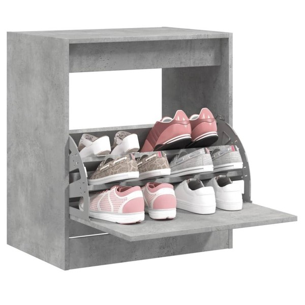 Schuhschrank Betongrau 60X42X69 Cm Holzwerkstoff-image