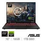 ASUS TUF A16 Ryzen 7 16GB RAM 1TB SSD  RTX 5060 16 FA608UM-RV010W Gaming Laptop