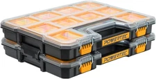 POWERTEC Small Parts Organizer & Tool Box – 20 Compartments