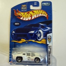 2003 Hot Wheels #21 Blue-Tab First Editions 9/42 CHAPARRAL 2D White w/Lace Spoke