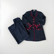 St John Collection 2Pc Jacket Wide Leg Pant Suit Marie Gray Santana Knit Sz 8