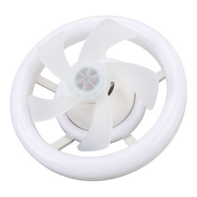 Ceiling Fan With LED Light Dimmable 3 Wind Speed Remote Control RGB Effect E SAL