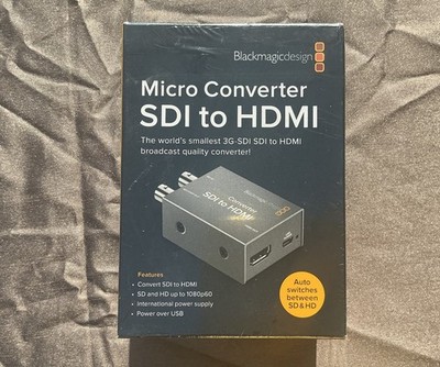 Blackmagic Design Micro Converter 3G SDI To HDMI w/ Power Supply 1080p60 HD New