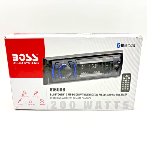 BOSS Audio Systems 616UAB Car Stereo Receiver - Bluetooth, Aux In, USB