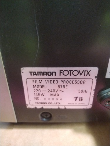Tamron Fotovix Film Video Processor Model 87RE. Non Tested. - Picture 2 of 10