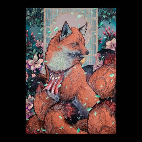 Displate Limited Edition Red Kitsune - x/300