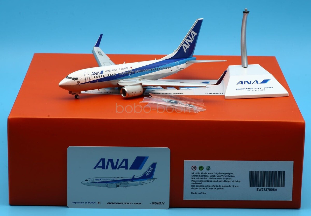 JC Wings 1:200 For ANA Boeing B737-700 Diecast Aircraft Jet JA06AN