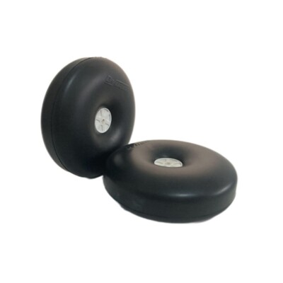 Dynam 5.5'' Big Smooth Surface Rubber Foam Wheel for RC Airplane(2pcs-3.7mm Hole)