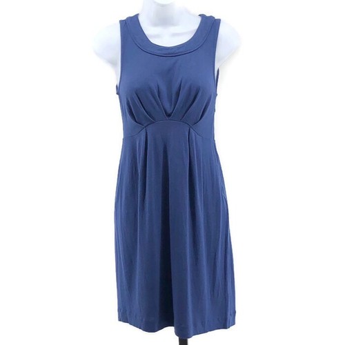 Banana Republic Dress Country Blue Sleeveless Size 2 Empire Waist Summer C167