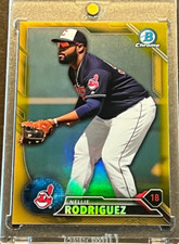 2016 BOWMAN CHROME - GOLD REFRACTOR - NELLIE RODRIGUEZ (RC) #BCP242  #'d (03/50)