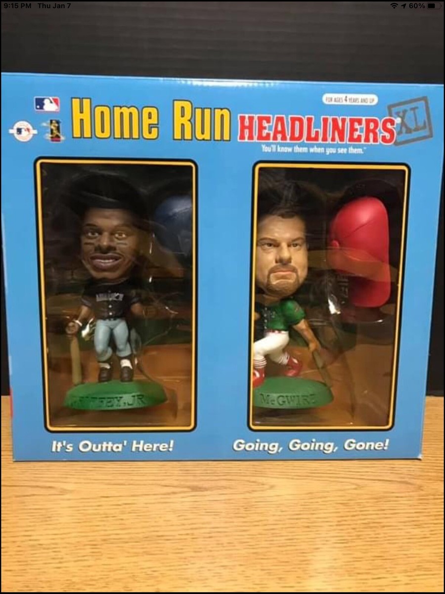 Vtg. 1998 Ken Griffey Jr. & Mark McGwire Home Run Headliners XL 6