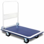 660lbs Warehouse Push Hand Truck Stable Work Platform Cart Dolly Folding