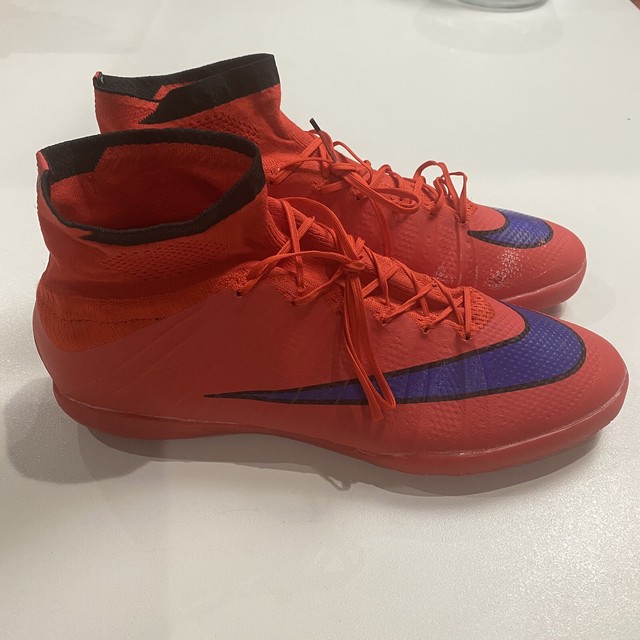 Nike Mercurial Superfly Menâs 11 CRIMSON PURPLE Indoor Soccer Shoes 641858-650 | eBay