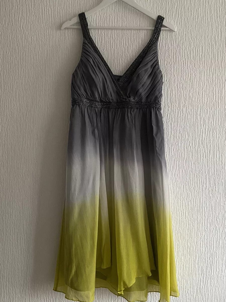 Silk hot sale gray dress