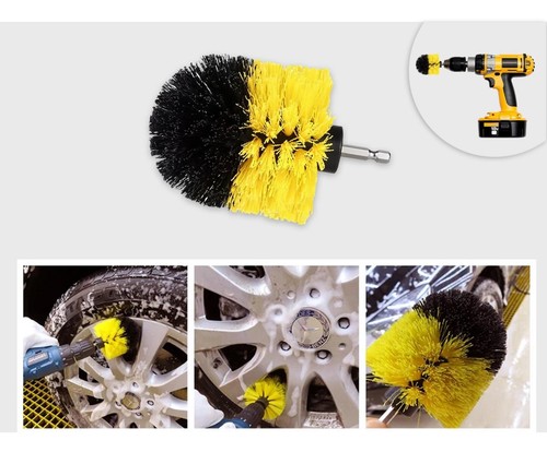3Pcs Car Wheel Tire Rim Scrub Cleaning Brush Drill Kit Wash washing Tool Cleaner - Bild 12 von 14