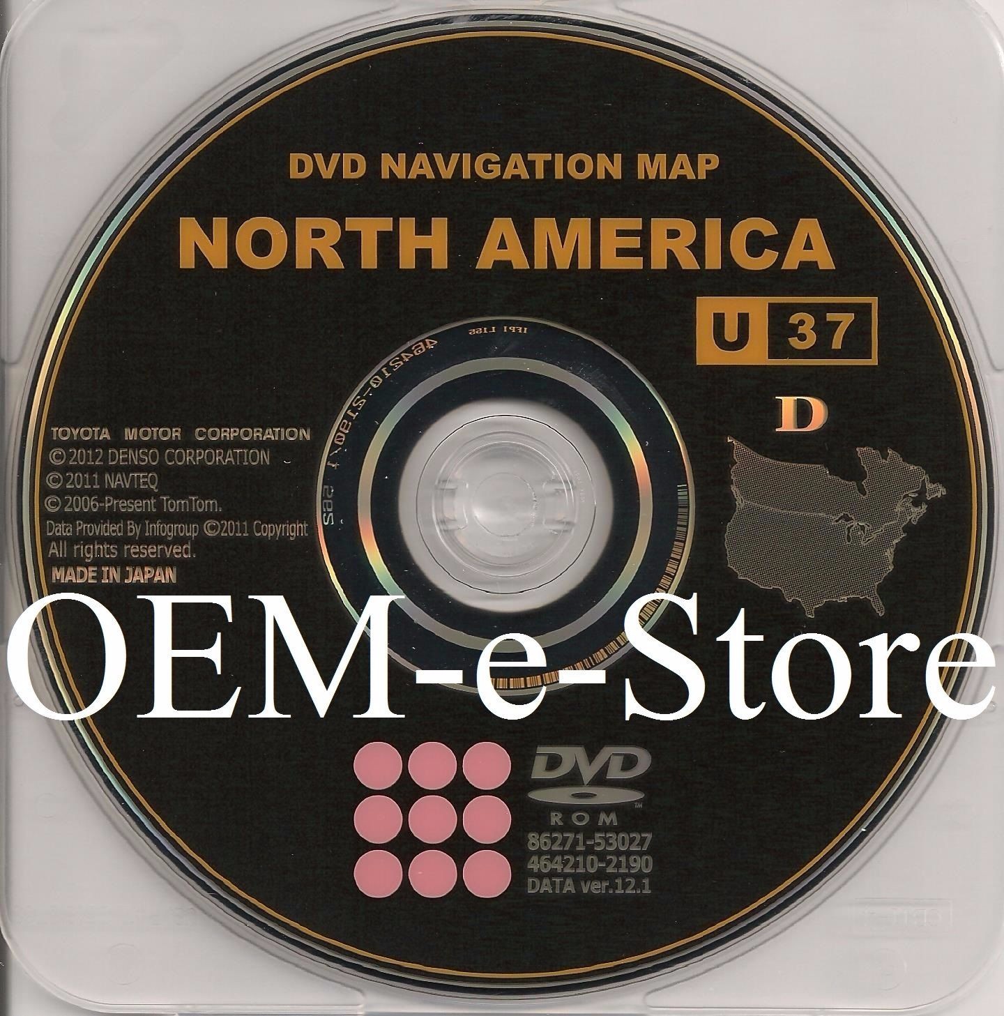 2007 2008 2009 Lexus GS350 GS430 GS450h GS460 Navigation DVD U.S Canada Map U37