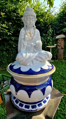 Hutschenreuther Porzellan Figur Dose Porzellanfigur  Buddha  C. Holzer-Defanti