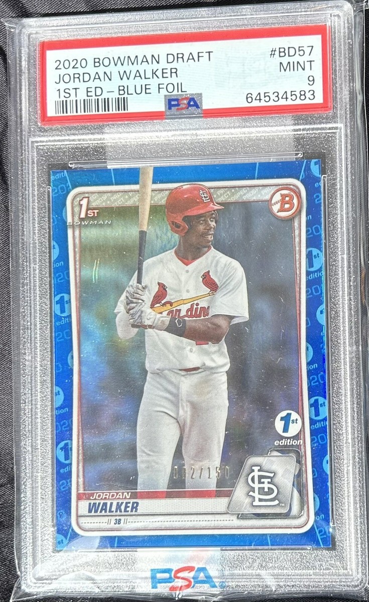 2020 Bowman Draft 1st Edition Jordan Walker Blue Foil /150 #BD-57