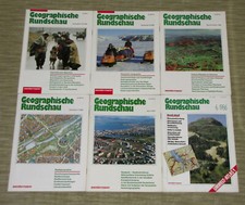 Geographische Rundschau 4 Ausgaben von 1987 - 1995