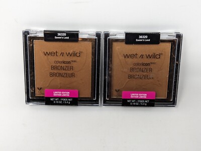 Wet N Wild ColorIcon Bronzer 0.19 oz QUEEN'S LAND 36320 Lot of 2