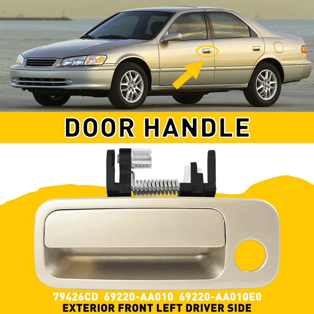 Car Door Handle Outside Beige Front Driver Side Left LH for 97 01 Toyota Camry