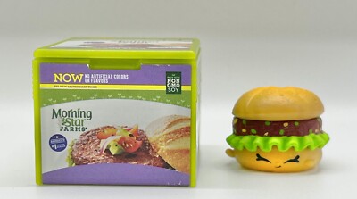 SHOPKINS Real Littles Morning Star Farms Spicy Black Bean Patty RL2-036 Burger!