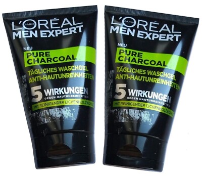 L'Oréal Men Expert Pure Charcoal Waschgel gegen unreine Haut 2x 100ml Loreal
