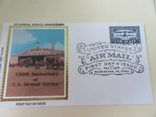 Bi-Plane Hanger U.S. Airmail Service 100th Anniv. 2018 Fdc Sc#5281 Colorano (#1)