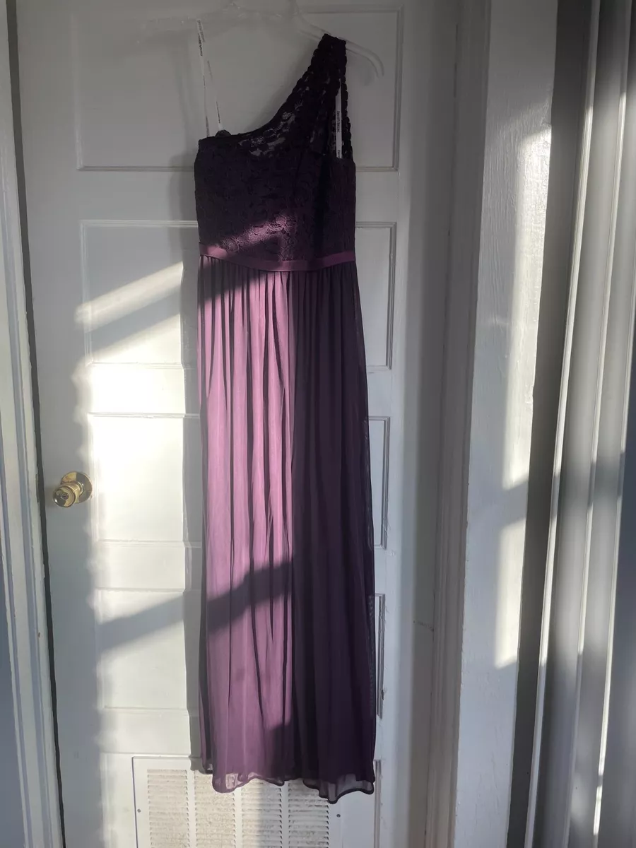 Long one shoulder lace bridesmaid dress f17063 top