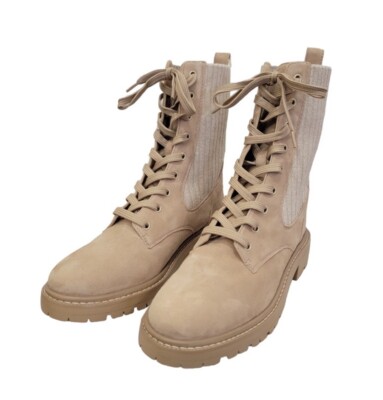 Sam Edelman Lydell Water Repellant Suede Leather Combat Boots