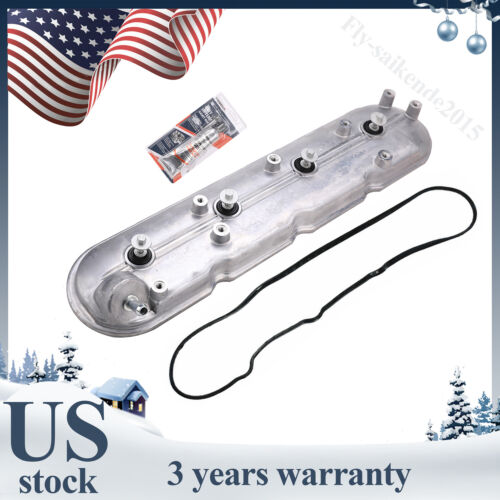 12570427 Left Driver Side Valve Cover For 1999-2008 Cadillac Chevy GMC Pontiac - Afbeelding 1 van 8